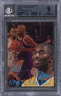 1996-97 Flair Showcase Legacy Collection Row 0 #31 Kobe Bryant Rookie Card (#095/150) – BGS MINT 9
